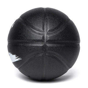 Ballon de basket silencieux en cuir pour enfants et jeunes, couleur blanche, avec logo personnalisé, pour entraînement en salle, OEM - Product Image 4