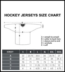 Nouvel arrivage de maillot de hockey sur glace personnalisé de dernière conception maillot de hockey vierge respirant de couleur bleue brodé par sublimation uniforme - Product Image 6