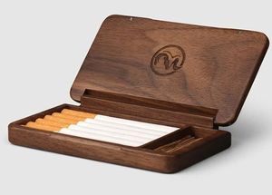 Étui à cigarettes en bois artisanal, porte-cigarettes de poche en bois naturel avec finition lisse - Product Image 6