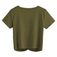 Camisetas para mujer, camisetas cortas, Tops cortos para mujer, ropa en blanco de verano, Camiseta corta Sexy de gran tamaño de algodón 100% para mujer
