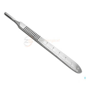 Nouveauté Source d'alimentation manuelle en acier inoxydable de qualité supérieure Poignées d'instruments chirurgicaux Scalpel à prise confortable - Product Image 4