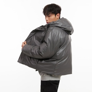 Veste matelassée de qualité supérieure, col montant, imperméable, chaude, épaisse, à capuche, réversible, manteau d'hiver élégant - Product Image 2