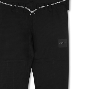 Pantalones de Jiu Jitsu Brasileño (BJJ) Negros, Ligeros, de Algodón Ripstop, para Entrenamiento y Competencia - Product Image 3