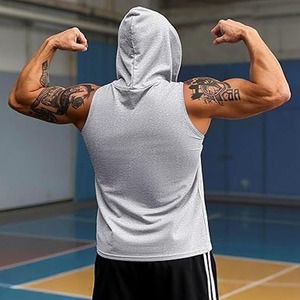 Haute qualité hommes débardeur décontracté Fitness Logo nouvelle tendance séchage rapide respirant haut tricoté grande taille fabriqué par robe de sport - Product Image 4