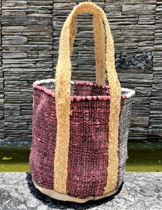 Sac fourre-tout bohème en jute, couleur unie, ouvert, écologique, pour la plage, sac à main pour femme, multicolore, réutilisable, sac de shopping design - Product Image 4