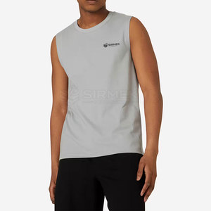 Débardeur tendance pour homme, respirant, écologique, anti-humidité, séchage rapide, polyester/coton, pour la gym, l'exercice, le fitness, les activités de plein air - Product Image 2