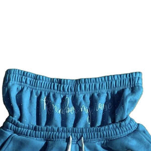 Custom High Quality 100% Cotton Eco-Friendly Wash Sun Faded Sweat <b>Shorts</b> Jogging <b>Vintage</b> Rhinestone Double Waisted <b>Men's</b> <b>Shorts</b> - Product Image 6