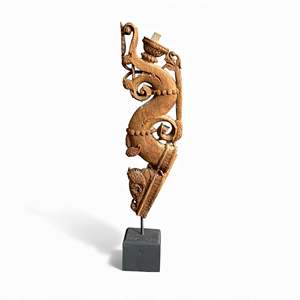 Support en bois antique pour connecteurs et supports d'étagères - Product Image 5