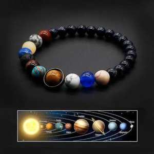 หินอัญมณีธรรมชาติสร้อยข้อมือระบบสุริยะขายส่งทำด้วยมืออาเกตเครื่องประดับจากคริสตัลอะเกย์ราส่งออกอินเดีย - Product Image 4