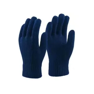 高品质天然白色工作棉针织安全手套