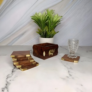 Posavasos de madera, posavasos ecológico para el hogar, Bar, cafetería, venta al por mayor, posavasos de madera, piedra, posavasos - Product Image 3
