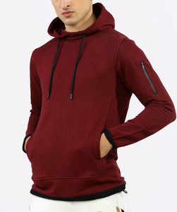 เสื้อมีฮู้ดของผู้ชายผ้าคอตตอน100% ขนาดใหญ่พิเศษระบายอากาศได้ดีออกแบบโลโก้ได้ตามต้องการ - Product Image 1