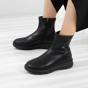 [JSHOE] Botas ligeras con forro polar Lekin de estilo de tendencia caliente coreana Botas de mujer - Product Image 4