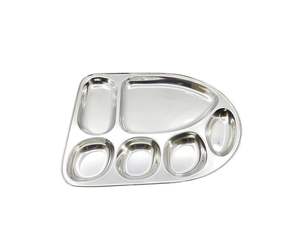 VENTA CALIENTE DE SUMINISTRO DE FÁBRICA BANDEJA PARA SERVIR ALIMENTOS DIVIDIDOS BANDEJA DE ALIMENTOS DE ACERO INOXIDABLE - Product Image 3