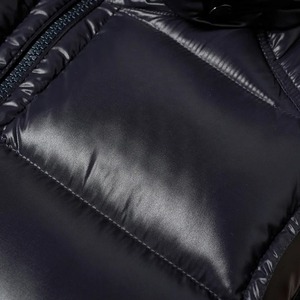 เสื้อกั๊กขนปลาปักเป้าฤดูหนาวของผู้ชายมีฮู้ดหนาถอดออกได้แขนกุดผ้าผ้าใบเงางามพร้อมกระเป๋าตกแต่ง - Product Image 3