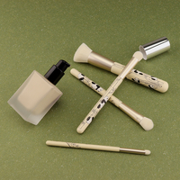Ensemble de 14 pinceaux de maquillage à imprimé panda, poils de chèvre, manche en bois, logo personnalisé, vente en gros