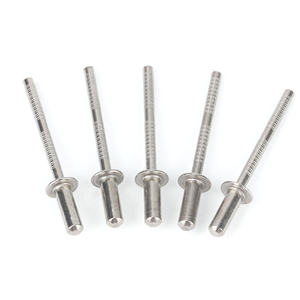Rivet aveugle à tête plate ronde à extrémité fermée en acier inoxydable 316L - Product Image 1