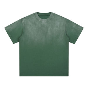 2025 nouveauté lourd 100% coton ample Vintage Logo personnalisé impression détresse surdimensionné stock T-Shirt hommes grande taille - Product Image 5