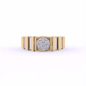 Bague pour homme Valor Dual Essence avec diamants pavés de laboratoire Antique Band of Valor est parfaite pour les fêtes-événements et vêtements quotidiens - Product Image 5