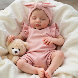 Babeside Liya 20 İnç Gerçekçi Yeniden Doğmuş Bebek Bebek Oyuncağı Yenidoğan Yumuşak Gövdeli El Boyaması Gerçekçi Oyuncak Kız Modeli Oyuncak Mini - Product Image 3