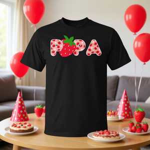 Maglietta Promozionale per Festa di Primo Compleanno a Tema Fragola per Bambini - Product Image 3