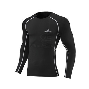Chemises de compression personnalisées avec votre propre logo pour hommes Chemises de compression à manches longues à séchage rapide pour hommes - Product Image 1