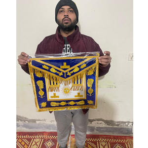 Delantal Masónico de la Orden Real de Escocia para Miembros, Delantal de Masón con la Constitución Inglesa Bordada, Delantal de la Logia Azul - Product Image 6