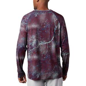 Conception personnalisée impression par sublimation logo polyester spandex imperméable protection UV pêche chemises à manches longues prix de gros - Product Image 4