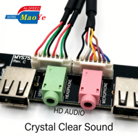 Cable de Extensión para Panel Frontal de PC, USB 3.0, USB 2.0, Audio HD, Interruptor de Encendido, Ensamblaje de Cable con Cubierta de PVC para Caja de Ordenador, OEM, ODM, en Stock