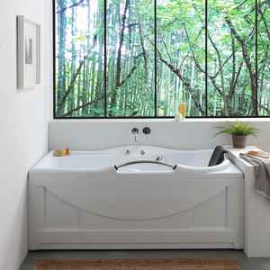 Baignoire rectangulaire à hydromassage Doris Right - Product Image 1