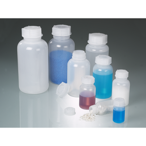 Botellas de Laboratorio Cilíndricas de Cuello Ancho de LDPE para Alimentos y Líquidos Químicos, Alemania, Burkle GmbH - Product Image 2