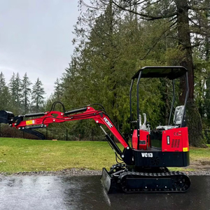 ENVÍO GRATUITO Excavadora Hidráulica Mini VICSEC VC13 de 13 HP con Cuchilla de Retroexcavación y Dientes, Pulgar Manual, EPA, CE, Sistema Hidráulico Auxiliar - Product Image 1