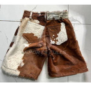 Genuine Hair-on Hide Nonwoven Canvas Casual <b>Shorts</b> for <b>Men</b> Stylish Modern Streetwear Handmade OEM Service <b>Quick</b> <b>Dry</b> - Product Image 6