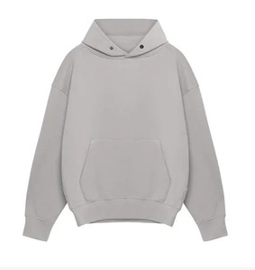 Sudadera con Capucha Extra Grande, Corte Holgado, Lisa, con Logotipo Personalizado, Forro Polar Cálido y Suave, Antiarrugas, de Buena Calidad, para Hombre - Product Image 5