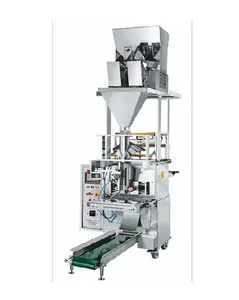 Máquina de dos cabezales completamente neumática tipo collar monofásico de la mejor calidad, máquina automática de envasado de aperitivos para la industria alimentaria