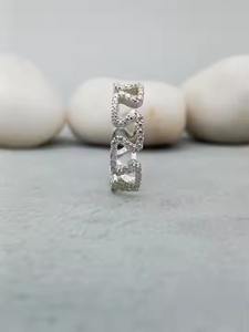 Personalizable 100% satisfacción garantizada solitario compromiso anillo de bodas 14K/18k oro plata esterlina 925 anillos de diamantes regalo - Product Image 3