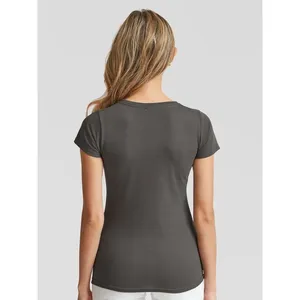 T-shirts promotionnels personnalisés pour femmes, modèle Valueweight, pour merchandising sur mesure - Product Image 4