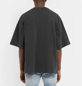 Dernière mode sur mesure 2025 Hip Hop Street wear lavage à l'acide t-shirt coton lourd Vintage surdimensionné pierre t-shirt pour hommes - Product Image 3