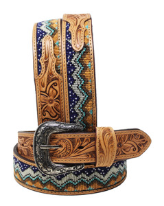 Fabriqué à la main Style Vintage Western hommes femmes Durable peau de vache cuir Floral décontracté cuivre boucle broderie tailles personnalisables - Product Image 6