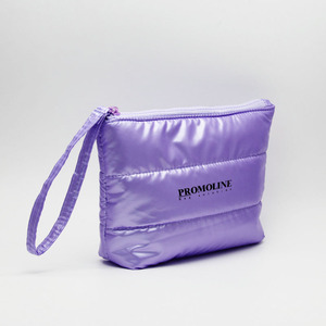 Borsa Cosmetica Imbottita Lucida Rosa Argento, Astuccio Trapuntato Portatile per Viaggio, Organizer per Toilette di Grande Capacità, <span class=keywords><strong>Beauty</strong></span> <span class=keywords><strong>Case</strong></span> - Product Image 2