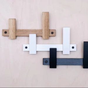 Juego de 4 piezas de gancho de madera, abrigo colgante, sombrero, mochila, bolso, gancho de pared y pared de entrada para decoración moderna de granja - Product Image 1