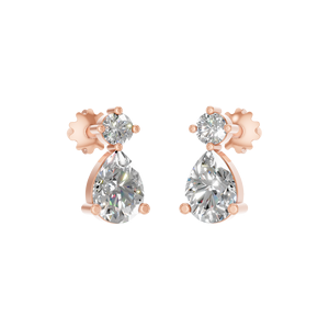 Classique 925 Sterling Silver Ethnique Moissanite Charme Boucles D'oreilles Brillant Diamant Look pour les Femmes Anniversaire De Mariage Usine - Product Image 2