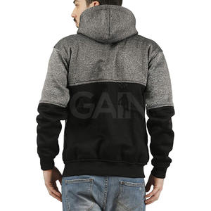 Men Winter Fashion Plain <b>Thick</b> <b>Fleece</b> Breathable Eco-Friendly Zipper Hoodies Custom Logo for Sale Online - Product Image 6