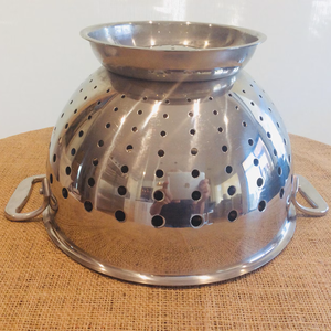 Passoire passoire en acier inoxydable avec poignées | Panier de lavage alimentaire pour pâtes et fruits | Logo personnalisé OEM disponible - Product Image 2