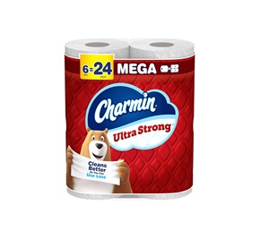 Papier toilette Charmin-Ultra Strong, 6 méga rouleaux = 24 rouleaux standard - Product Image 1