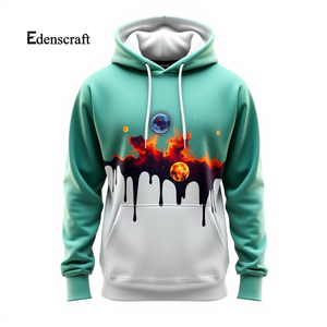 Pull à capuche imprimé personnalisable pour hommes, décontracté et écologique Streetwear, élégant, léger, chaud, hiver, sweat-shirt en coton doux - Product Image 2