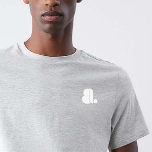 เสื้อยืดคอกลมแขนสั้นผ้าฝ้าย 100% สำหรับผู้ชาย พิมพ์โลโก้ตามสั่งสำหรับร้านค้าปลีก - Product Image 4