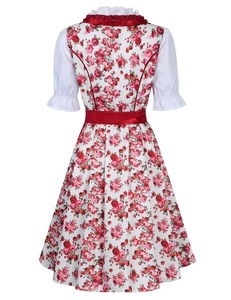 เดรสผ้าฝ้าย dirndl สำหรับเด็กผู้หญิงชุดเดรสผ้าฝ้ายผ้าฝ้ายแบบสั่งตัดตามสีได้ชุดเดรสเทศกาลผ้าซาตินชุดเสื้อผู้หญิงยาวยาวผ้าพันรอบต่ำ - Product Image 2