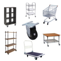 Roulettes en PU à roulement lisse de type fixe de 2 pouces pour armoire à outils