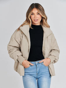 Veste matelassée légère en coton pour femme, élégante, imperméable, respirante, séchage rapide, confortable et décontractée pour l'hiver - Product Image 3